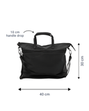 Rome French Navy Leather Tote Bag