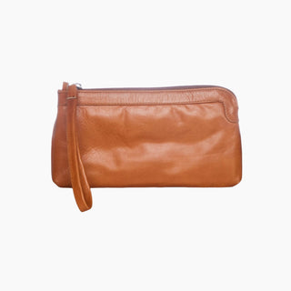 Berlin Caramel Leather Clutch Wallet