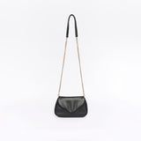 Coco Pebbled Black Crossbody Clutch