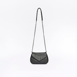 Coco Pebbled Black Crossbody Clutch