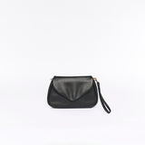 Coco Pebbled Black Crossbody Clutch