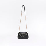 Coco Smooth Black Crossbody Clutch