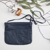 Florence French Navy Sheep Leather Crossbody