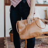 Florence Caramel Leather Crossbody