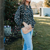 Mini Florence Blush Leather Crossbody Wallet