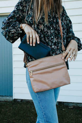 Mini Rome Blush Leather Crossbody