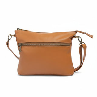 Mini Rome Caramel Leather Crossbody - Sale