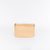 Mini Florence Latte Leather Crossbody Wallet