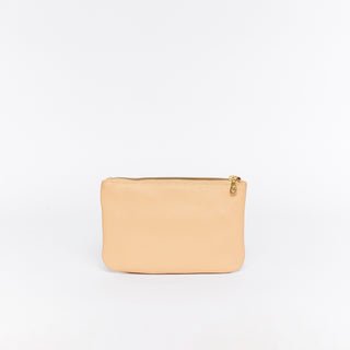 Mini Florence Latte Leather Crossbody Wallet