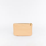 Mini Florence Latte Leather Crossbody Wallet