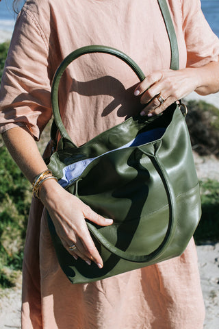 Paris Army Leather Tote - Sale