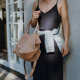 Paris Blush Leather Tote Bag