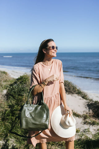 Paris Army Leather Tote - Sale