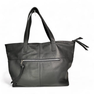 Toronto Leather Tote Bag - French Navy