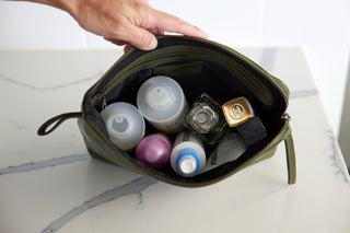Sicily Black Toiletry Bag