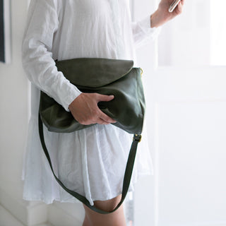 Singapore Army Leather Crossbody - Sale