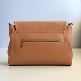 Singapore Blush Leather Crossbody Bag