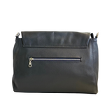 Singapore French Navy Leather Crossbody Bag