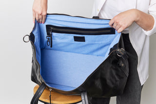Sorrento Black Smooth Leather Weekender - Sale