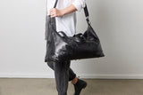 Sorrento Black Smooth Leather Weekender - Sale