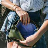 Florence Army Leather Crossbody