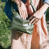 Mini Rome Army Leather Crossbody