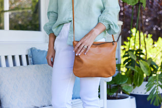 Florence Caramel Leather Crossbody