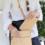 Berlin Nude Leather Clutch Wallet