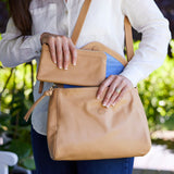 Berlin Nude Leather Clutch Wallet