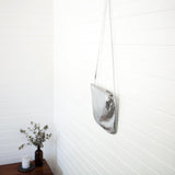 Florence Silver Leather Crossbody