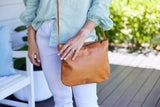 Florence Caramel Leather Crossbody