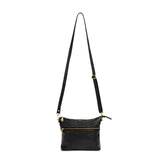 Mini Rome Black Leather Crossbody