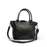 Paris Black Leather Tote Bag