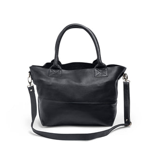 Paris Leather Tote Bag - French Navy