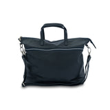 Rome Leather Tote laptop bag- French Navy
