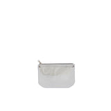 Mini Florence Silver Leather Crossbody Wallet