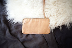 Berlin Leather Clutch Wallet - Blush