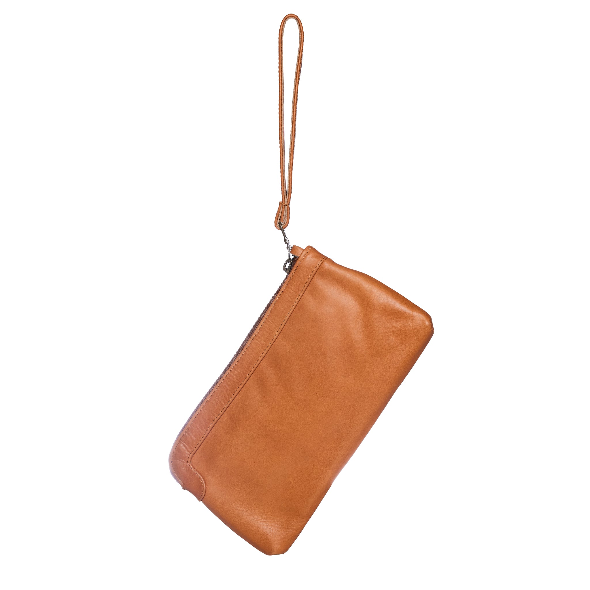 Berlin Leather Clutch Wallet - Caramel
