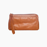 Berlin Caramel Leather Clutch Wallet - Sale