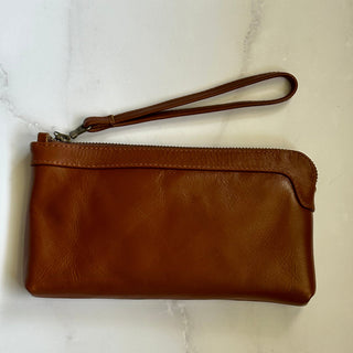 Berlin Cocoa Leather Clutch Wallet