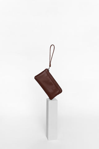 Berlin Cocoa Leather Clutch Wallet