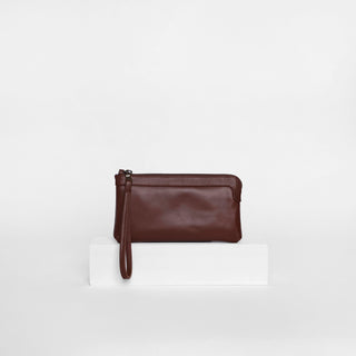 Berlin Cocoa Leather Clutch Wallet