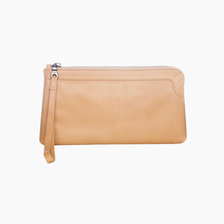 Berlin Nude Leather Clutch Wallet