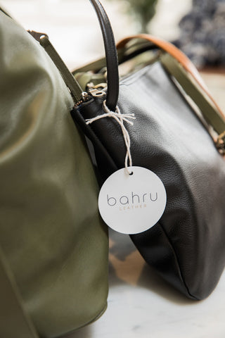 Mini Florence Pebbled Black Leather Crossbody Wallet