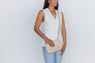 Coco Linen Crossbody Clutch