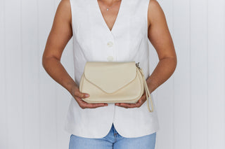 Coco Linen Crossbody Clutch