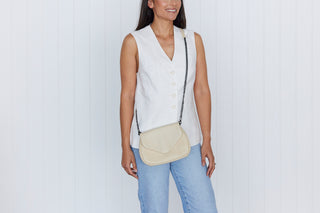 Coco Linen Crossbody Clutch