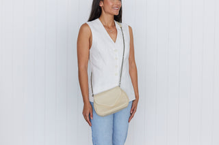 Coco Linen Crossbody Clutch