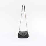 Coco Pebbled Black Crossbody Clutch