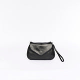 Coco Smooth Black Crossbody Clutch